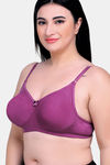 Maroon Clothing Double Layered Non Wired Full Coverage T-Shirt Bra (Pack of 2) - Multicolor — thumbnail 3